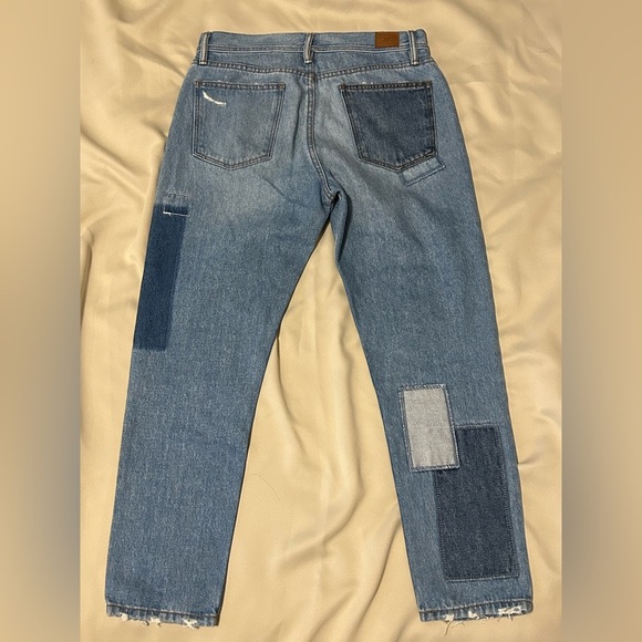 Men’s BDG Dad Jean Medium Wash Patchwork - 32x32 - Picture 8 of 10